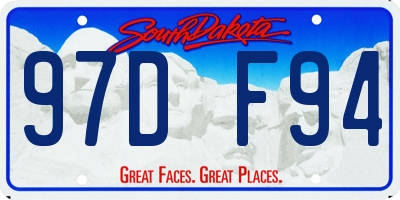 SD license plate 97DF94