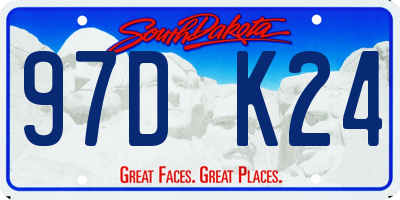SD license plate 97DK24