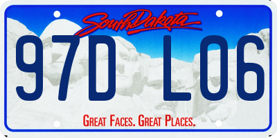 SD license plate 97DL06