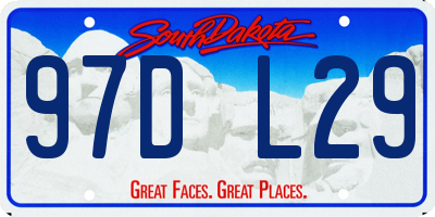 SD license plate 97DL29