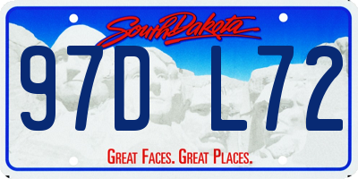 SD license plate 97DL72