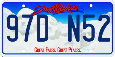 SD license plate 97DN52