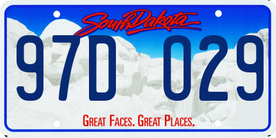SD license plate 97DO29