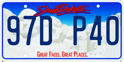 SD license plate 97DP40
