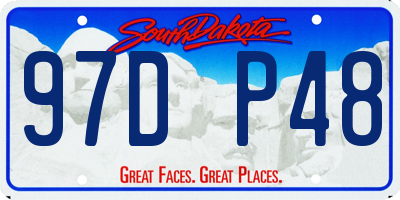 SD license plate 97DP48