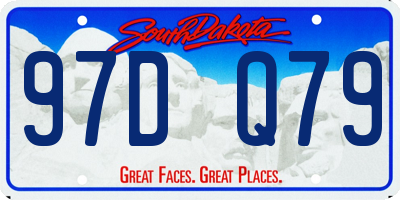 SD license plate 97DQ79