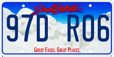 SD license plate 97DR06