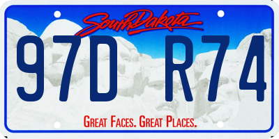 SD license plate 97DR74