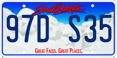 SD license plate 97DS35