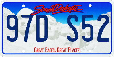 SD license plate 97DS52