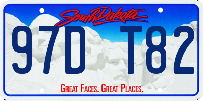 SD license plate 97DT82