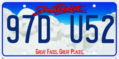SD license plate 97DU52