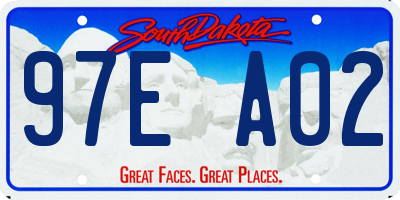 SD license plate 97EA02