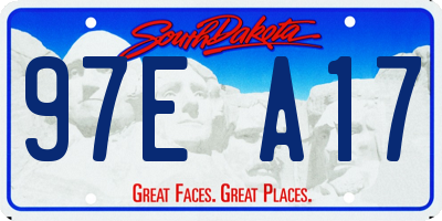 SD license plate 97EA17