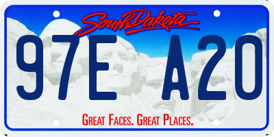 SD license plate 97EA20