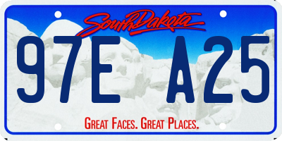 SD license plate 97EA25