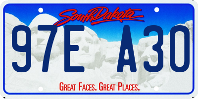 SD license plate 97EA30