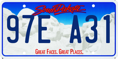 SD license plate 97EA31