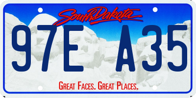 SD license plate 97EA35