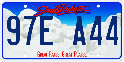 SD license plate 97EA44