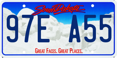 SD license plate 97EA55