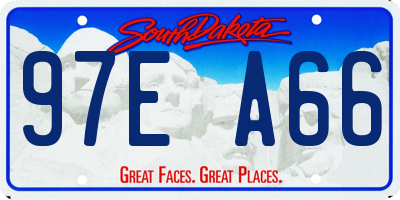 SD license plate 97EA66