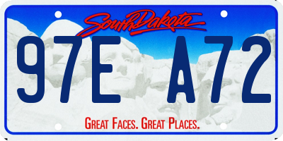 SD license plate 97EA72