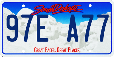 SD license plate 97EA77