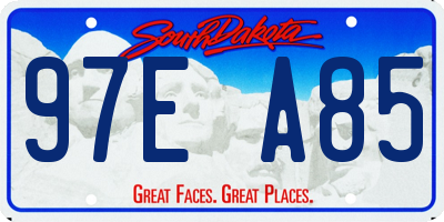 SD license plate 97EA85