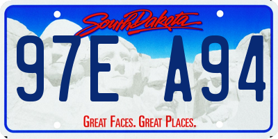 SD license plate 97EA94