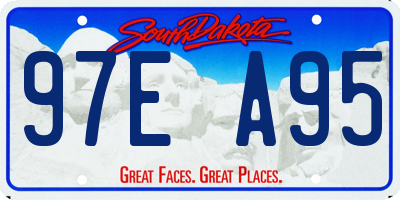 SD license plate 97EA95