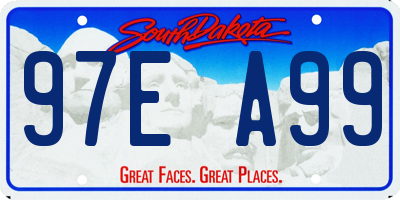 SD license plate 97EA99