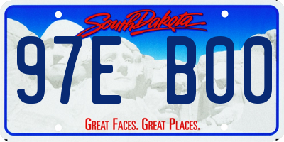 SD license plate 97EB00