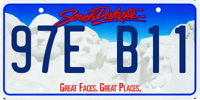 SD license plate 97EB11