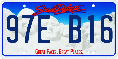 SD license plate 97EB16