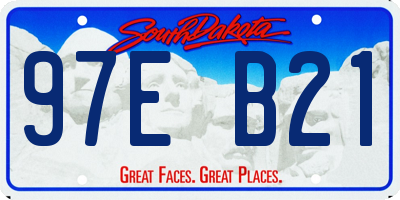 SD license plate 97EB21