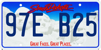 SD license plate 97EB25