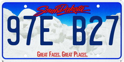 SD license plate 97EB27