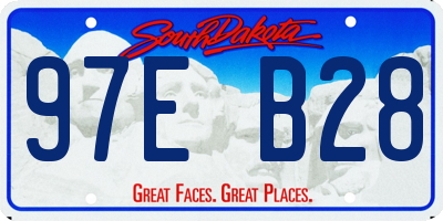 SD license plate 97EB28
