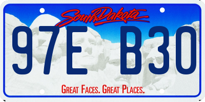 SD license plate 97EB30