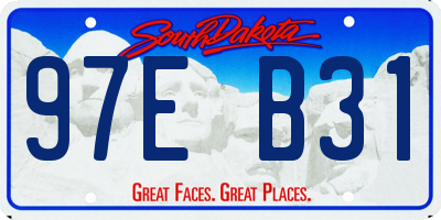 SD license plate 97EB31