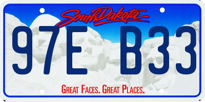 SD license plate 97EB33