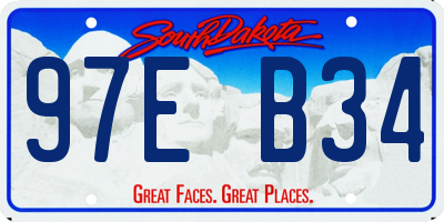 SD license plate 97EB34