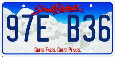 SD license plate 97EB36
