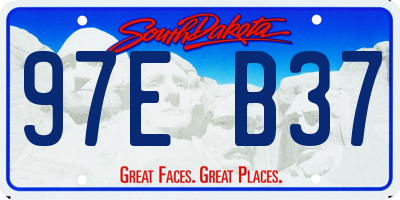 SD license plate 97EB37