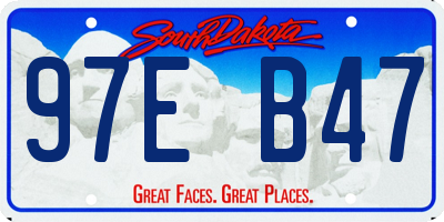 SD license plate 97EB47