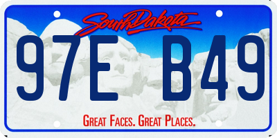 SD license plate 97EB49