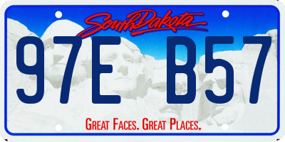 SD license plate 97EB57