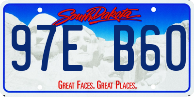 SD license plate 97EB60