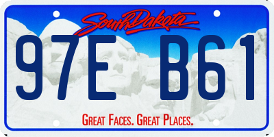 SD license plate 97EB61